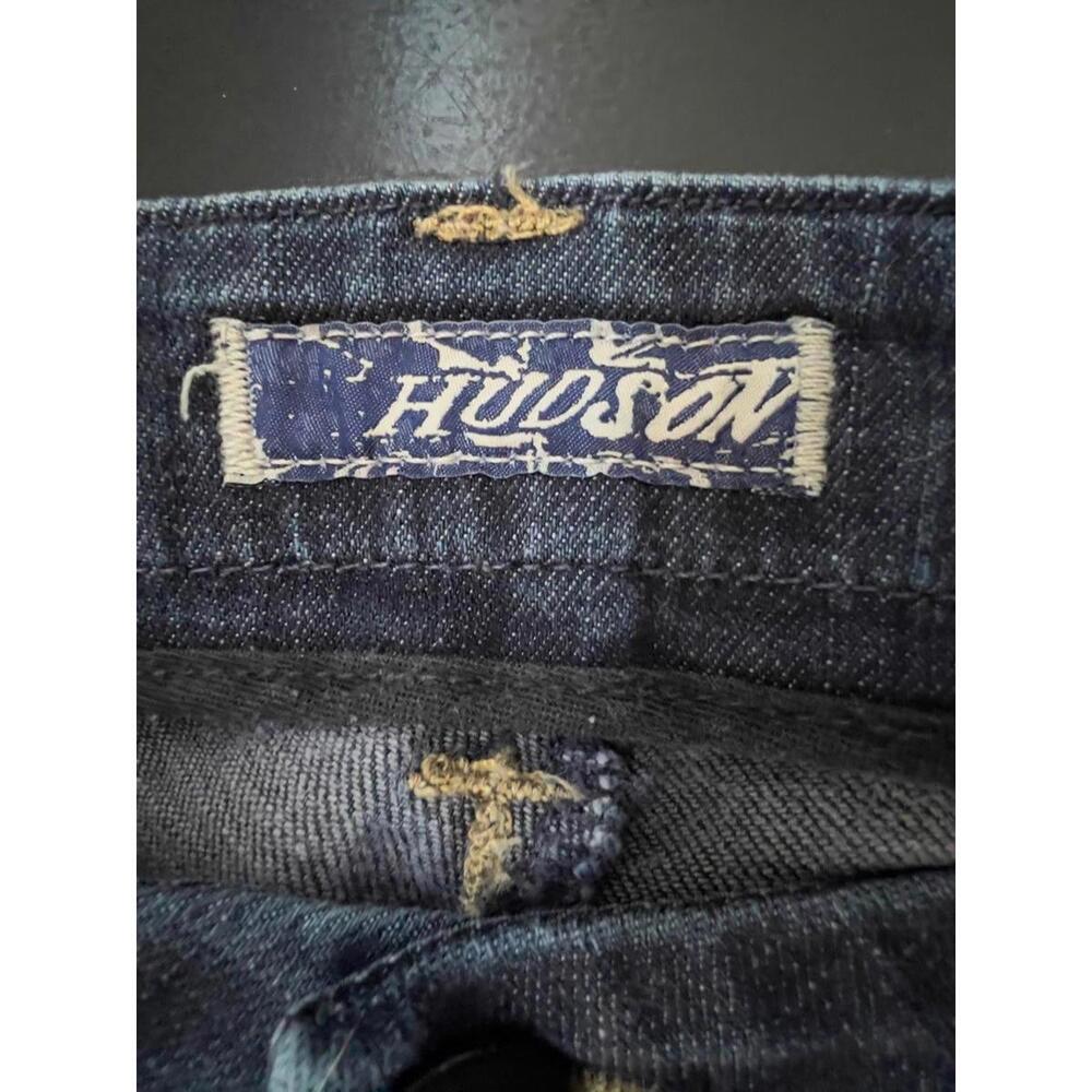 Hudson Jeans Dark Wash Blue Flare Wide‎ Leg Denim Size 27 - Picture 3 of 9